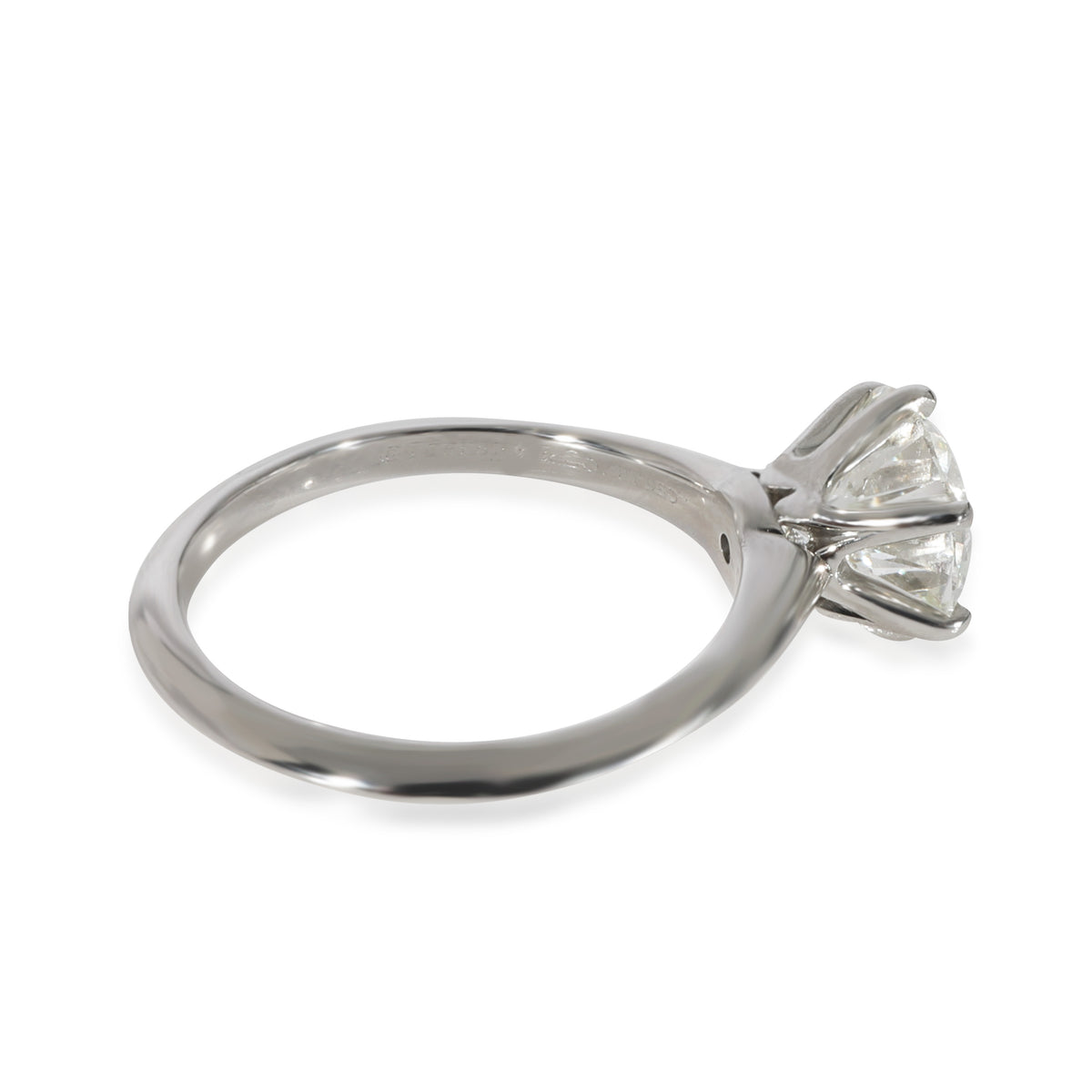 Solitaire Diamond  Engagement  Ring in  Platinum I VS1 2.17 CTW