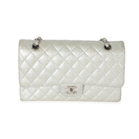 Chanel 21K Glitter Caviar Medium Classic Double Flap Handbag Handbag fv