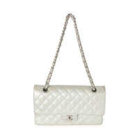 21K Glitter Caviar Medium Classic Double Flap Bag