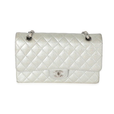 21K Glitter Caviar Medium Classic Double Flap Bag