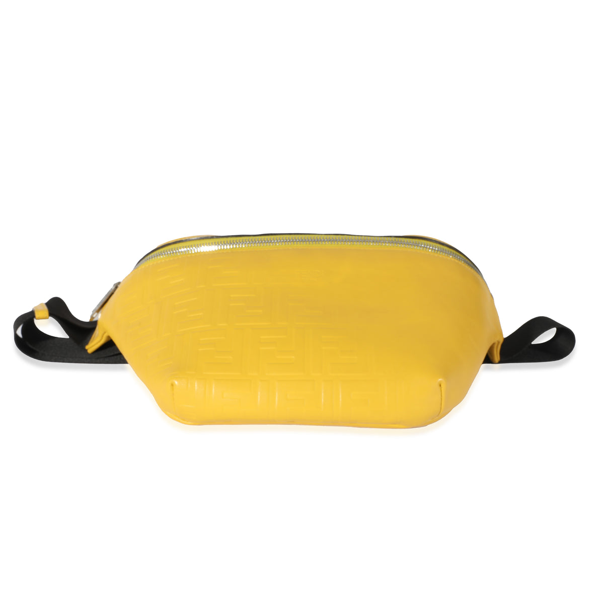 Yellow Calfskin FF 1974 Embossed Belt Bag