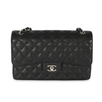 Black Caviar Jumbo Classic Double Flap Bag