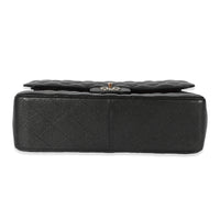 Black Caviar Jumbo Classic Double Flap Bag