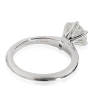 Diamond Engagement Solitaire Ring in Platinum H VS2 1.39 CT