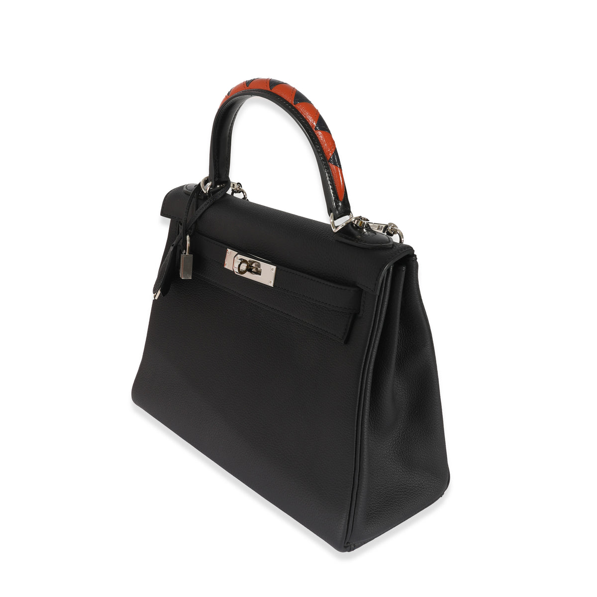 Black Togo Bleu Indigo Cuivre Chevre Au Galop Retourne Kelly 28 PHW