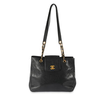 24K Vintage Black Caviar CC Chain Tote