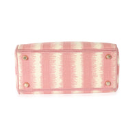 Christian Dior Pink Canvas Medium D-Stripes Lady D-Lite