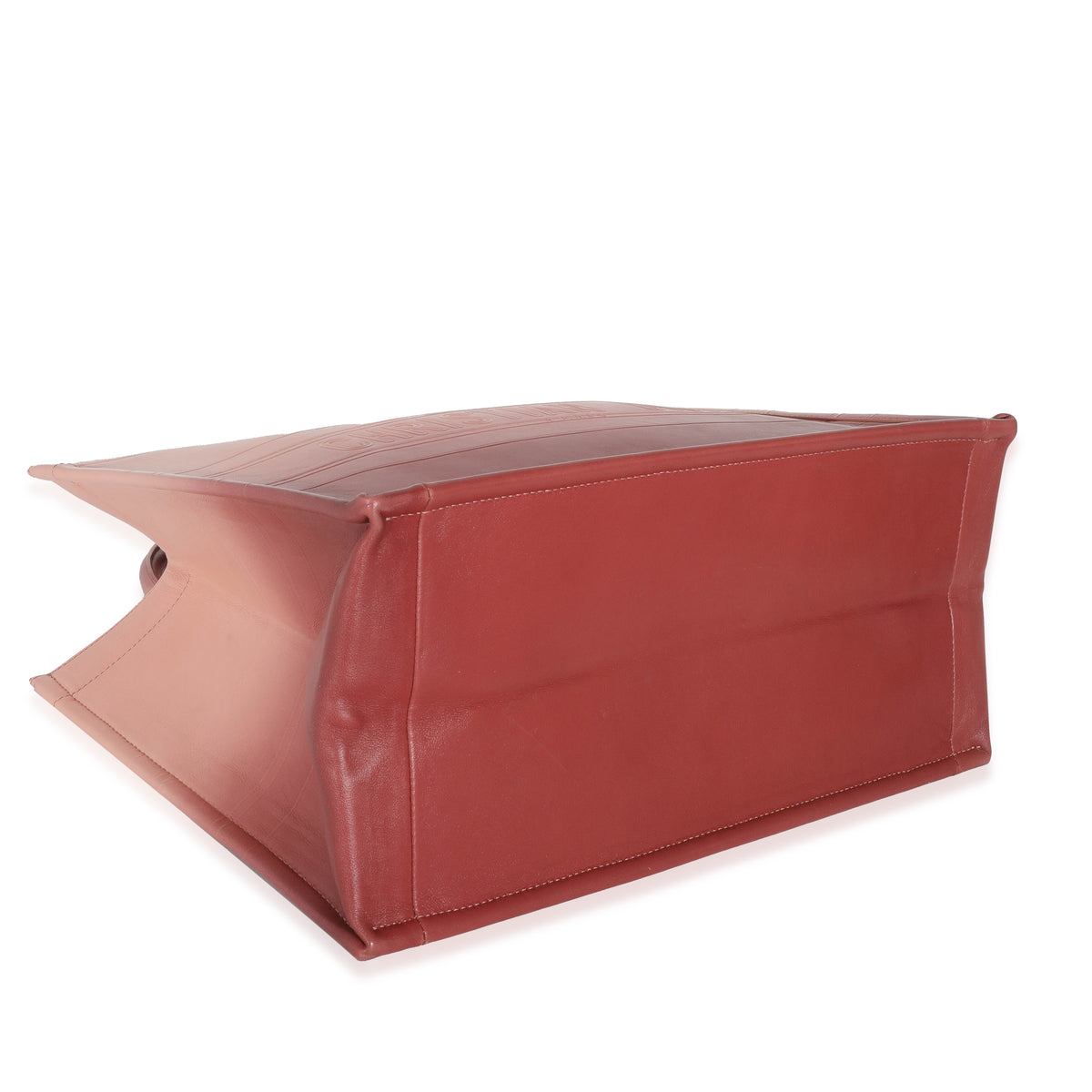 Pink Gradient Leather Medium Book Tote