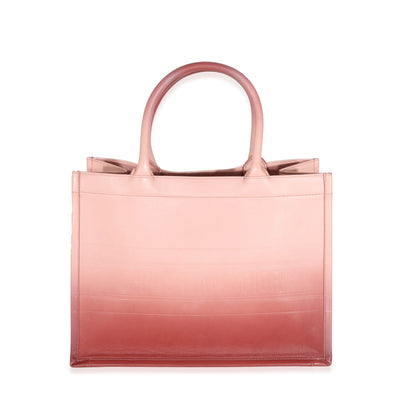 Pink Gradient Leather Medium Book Tote