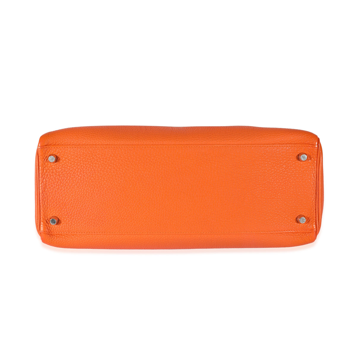 Hermès Feu Togo Retourne Kelly 35 PHW Handbag stamp