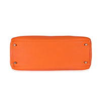 Hermès Feu Togo Retourne Kelly 35 PHW Handbag stamp