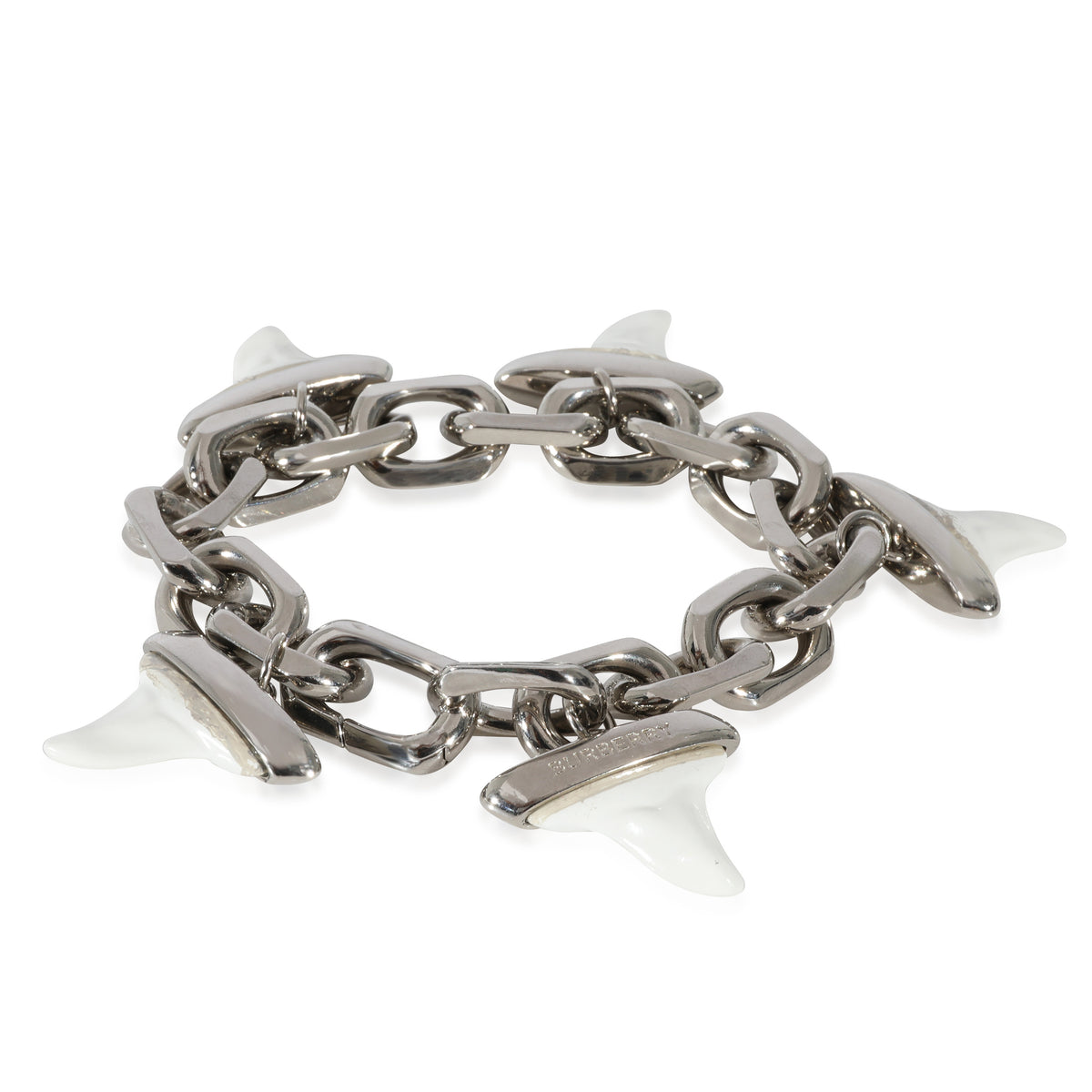 Resin Shark Tooth  Palladium Plated  Bracelet