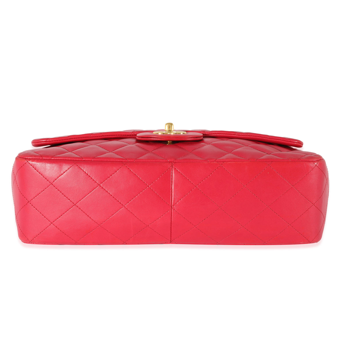 Dark Pink Lambskin Jumbo Single Flap Bag