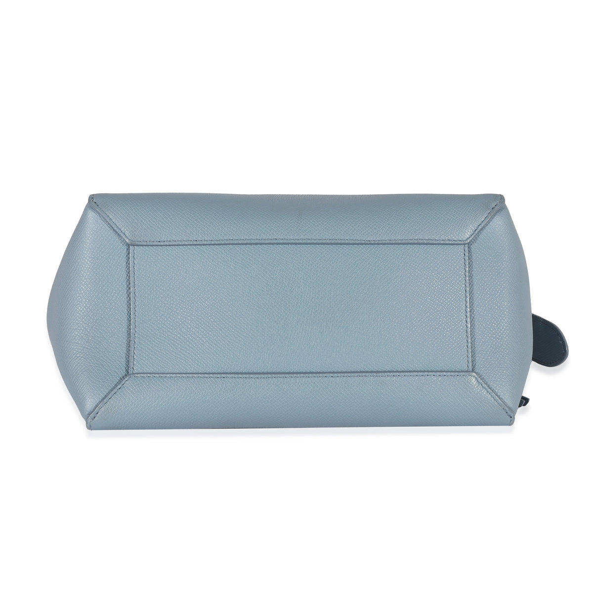 Blue Leather Mini Belt Bag