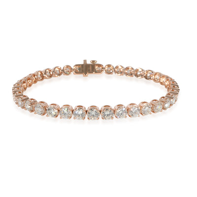 James Allen Round F-G/VS1-VS2 Diamond Tennis Bracelet in 14K Rose Gold 10/1 Ctw