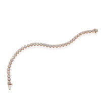 James Allen Round F-G/VS1-VS2 Diamond Tennis Bracelet in 14K Rose Gold 10/1 Ctw