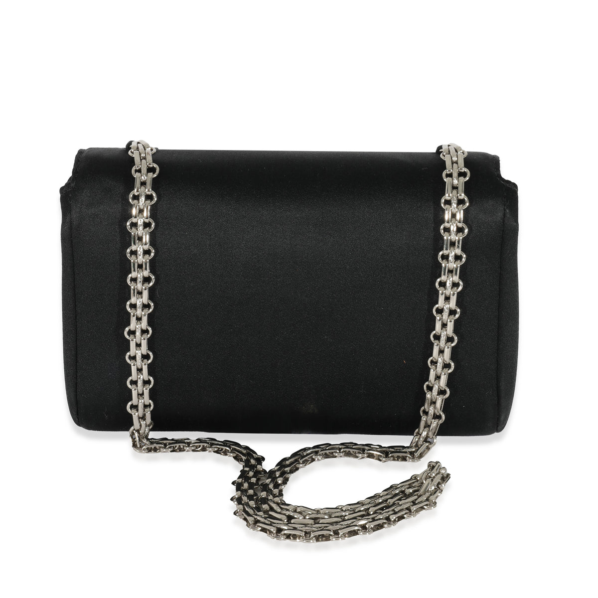 Chanel Black Satin Vintage Reissue Mini Flap