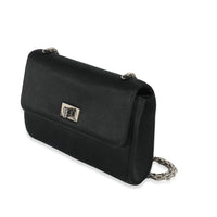 Chanel Black Satin Vintage Reissue Mini Flap