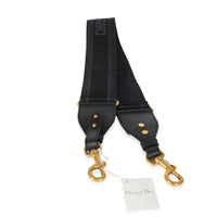 Christian Dior Navy Canvas Logo Embroidered Strap sv