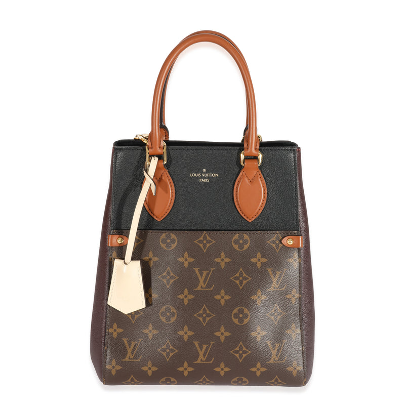 Monogram Leather Fold Tote MM