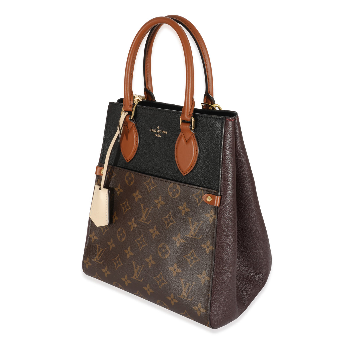 Monogram Leather Fold Tote MM