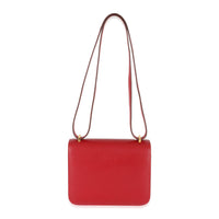 Hermès Rouge Casaque Swift Constance 18 GHW Handbag pv