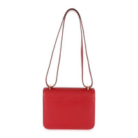 Hermès Rouge Casaque Swift Constance 18 GHW Handbag pv