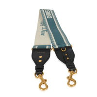 Christian Dior Blue Canvas Logo Embroidered Strap sv