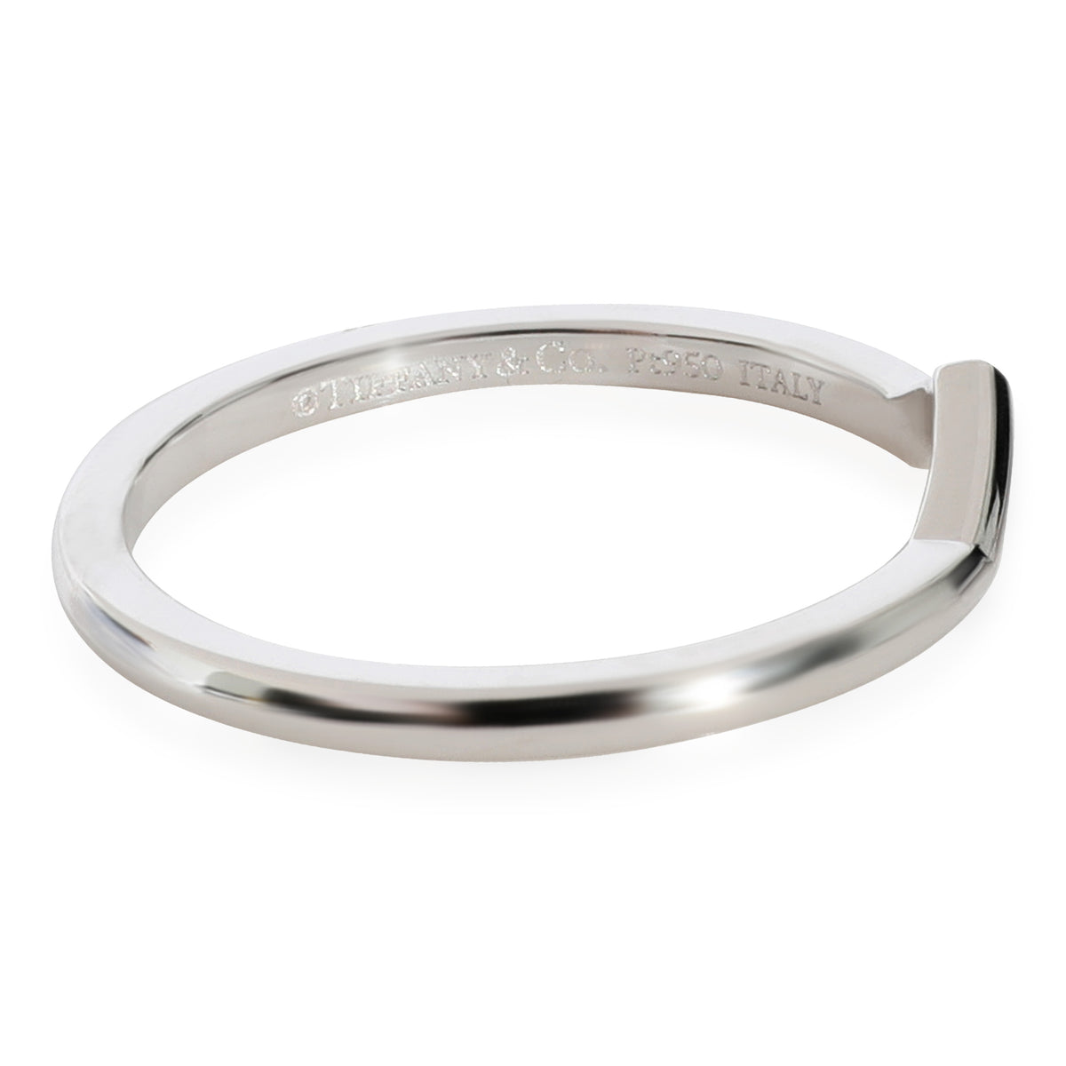 The Tiffany Setting V Band Ring Band in Platinum