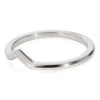 The Tiffany Setting V Band Ring Band in Platinum