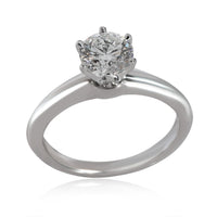 Solitaire Diamond Engagement Ring in Platinum F VS2 0.93 CTW