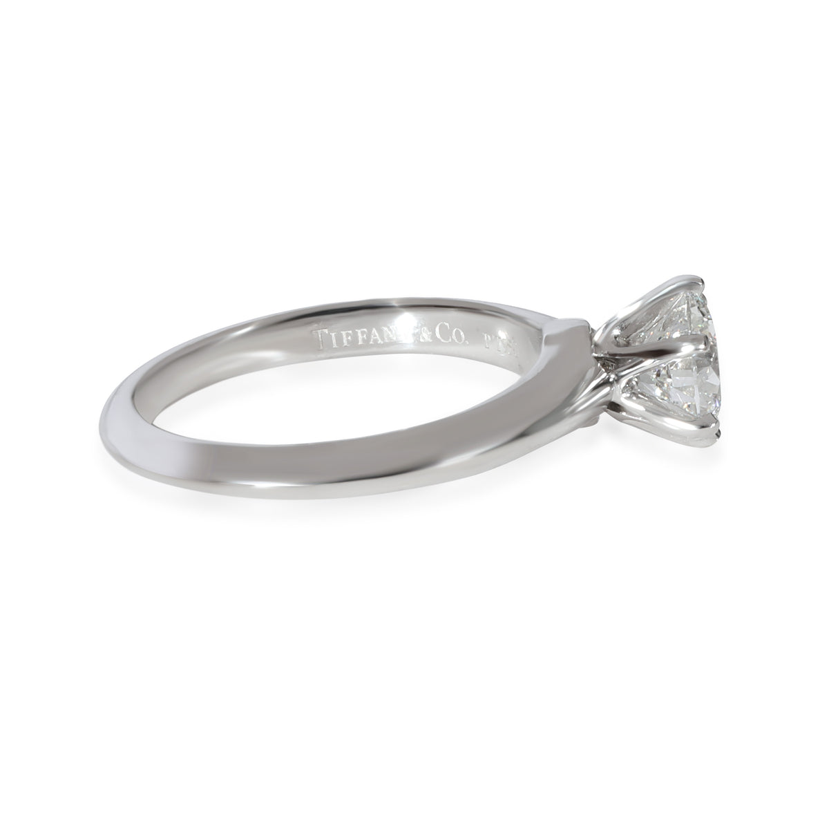 Solitaire Diamond Engagement Ring in Platinum F VS2 0.93 CTW