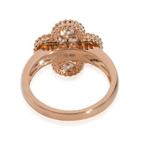 Vintage Alhambra Diamond Ring in 18k Rose Gold 0.48 CTW