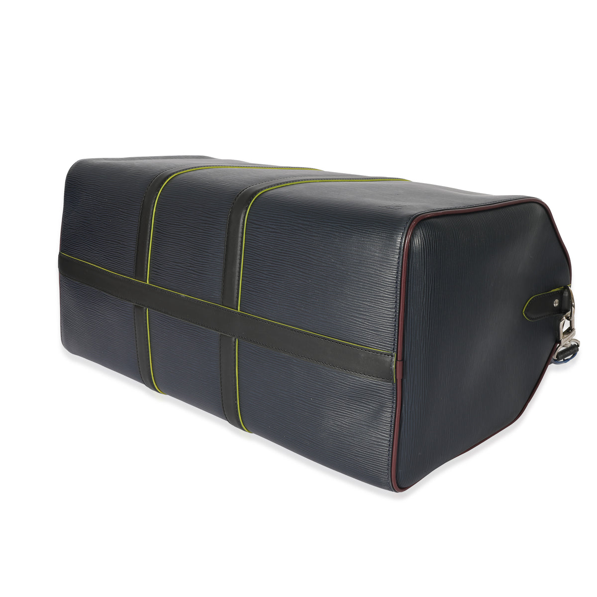 Marine Epi Leather Patchwork Graphite Keepall 50