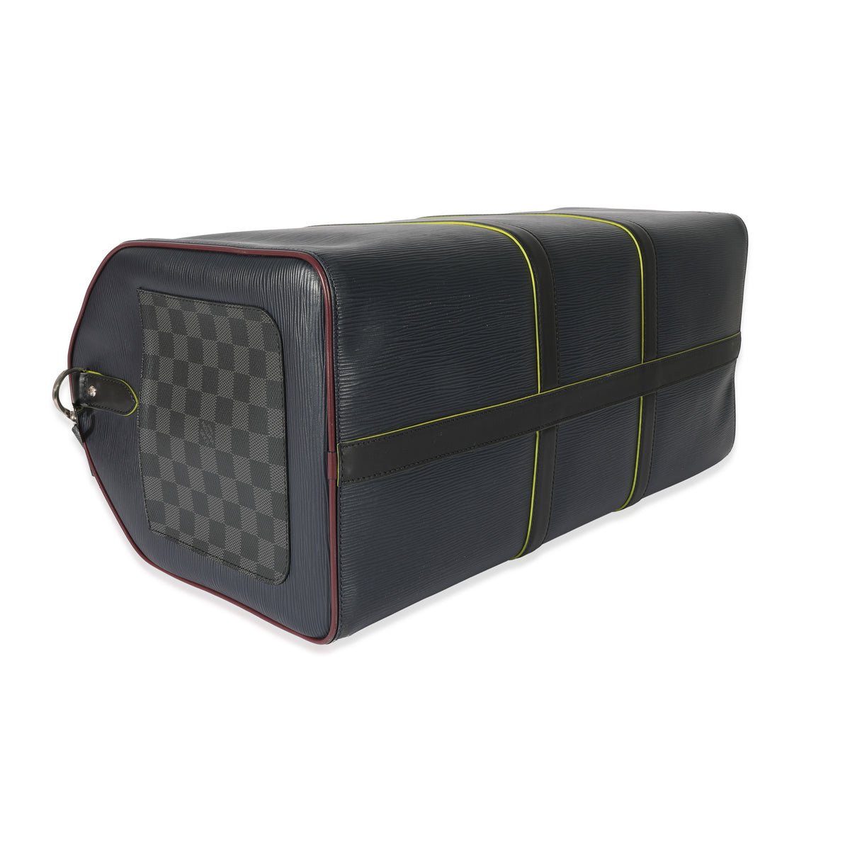 Marine Epi Leather Patchwork Graphite Keepall 50