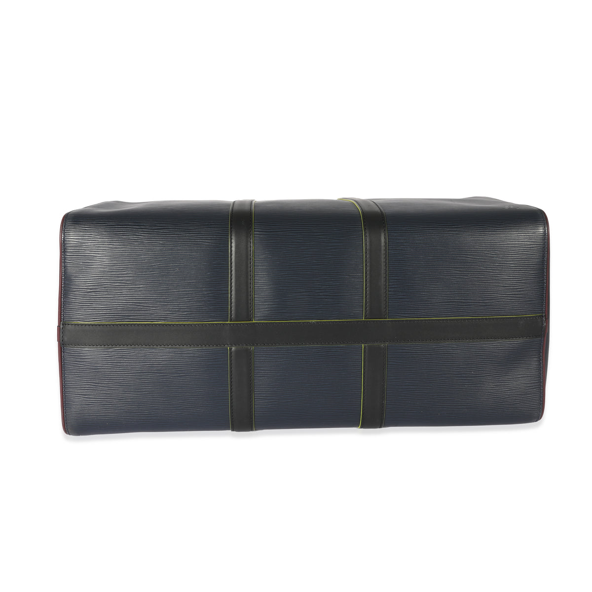 Marine Epi Leather Patchwork Graphite Keepall 50