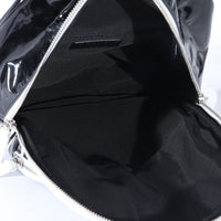 Black White Vinyl Small La Pausa Backpack