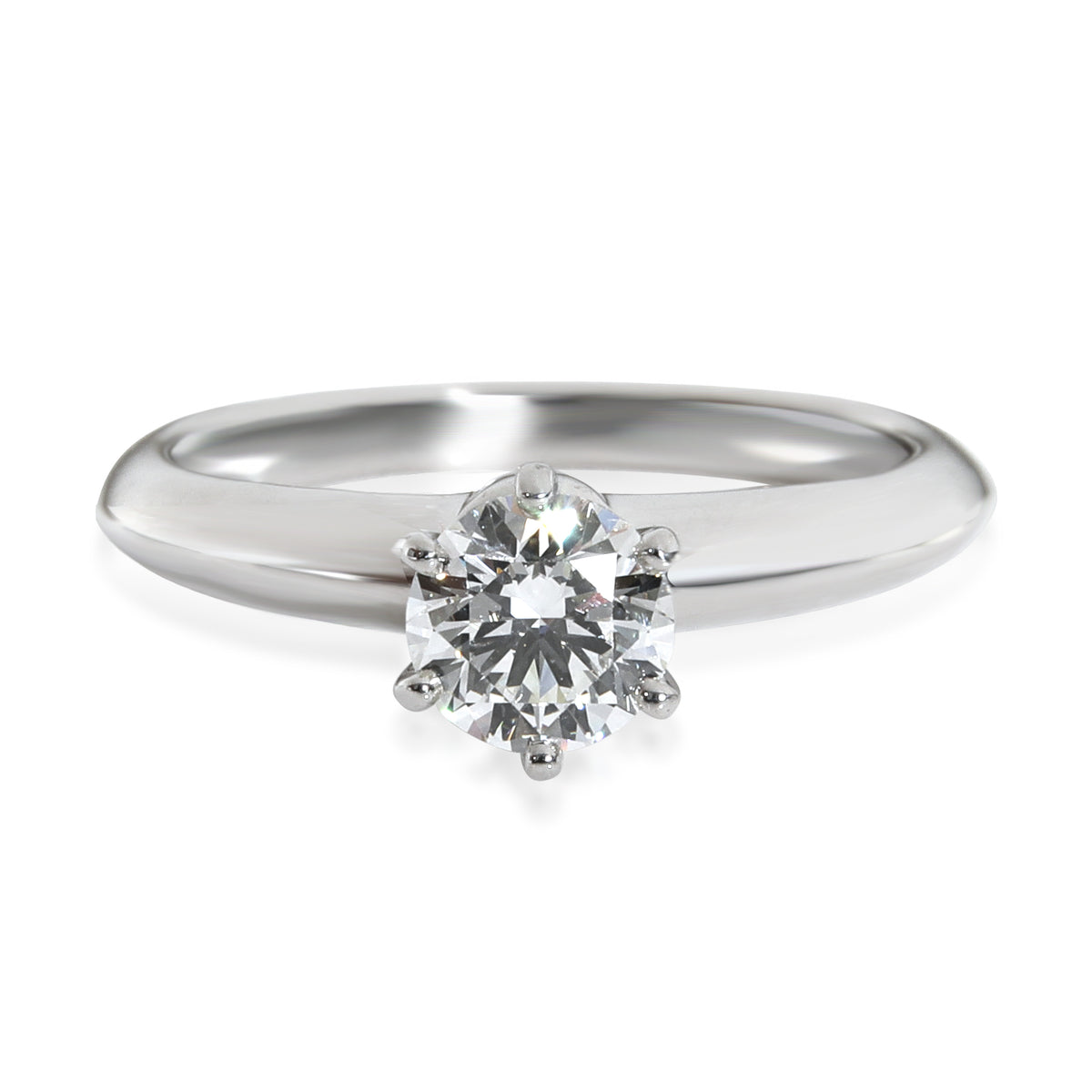 Diamond Solitaire Engagement Ring in Platinum I VS2 0.62 CTW