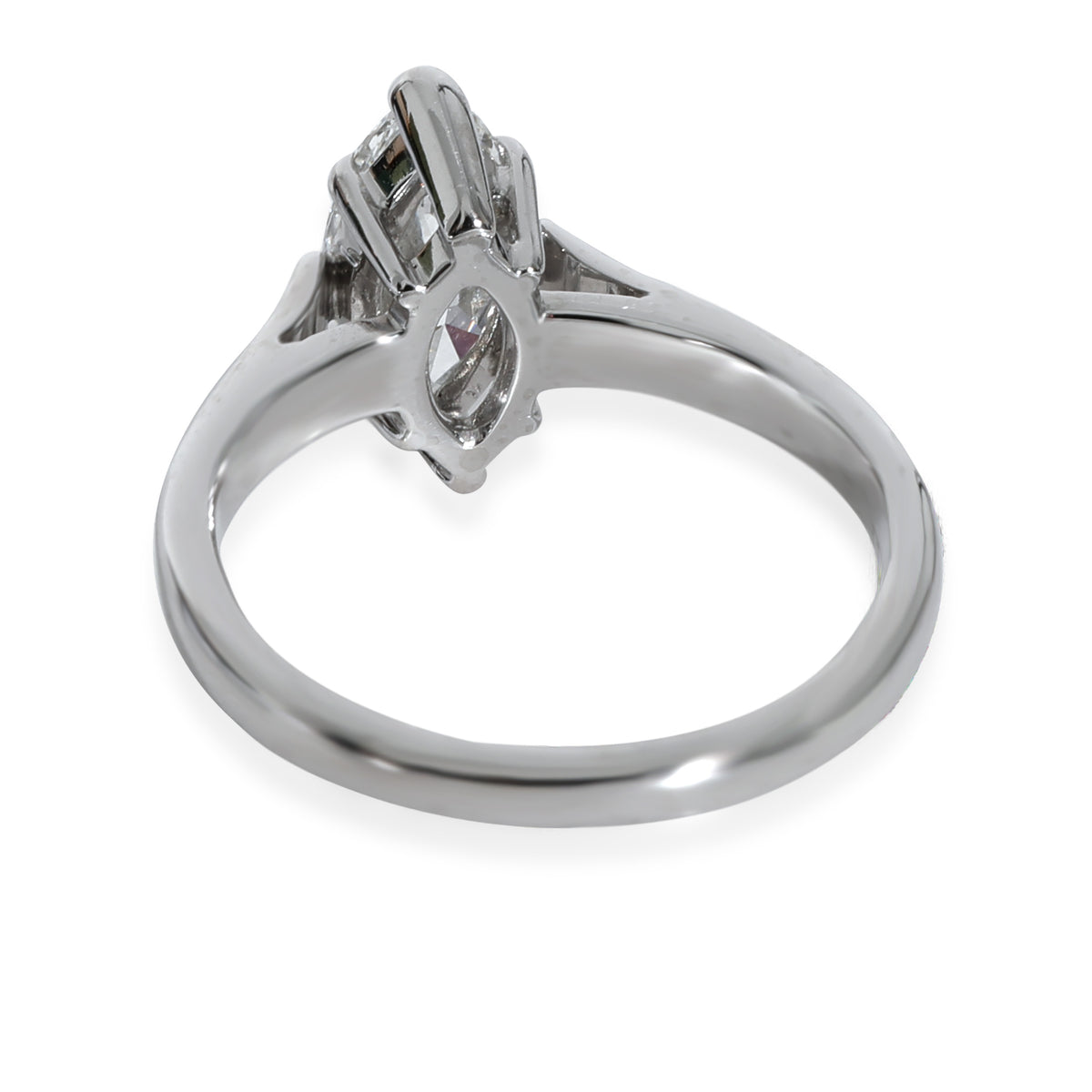 Marquise Solitaire Diamond Ring in  Platinum E VVS2 1.22 CTW