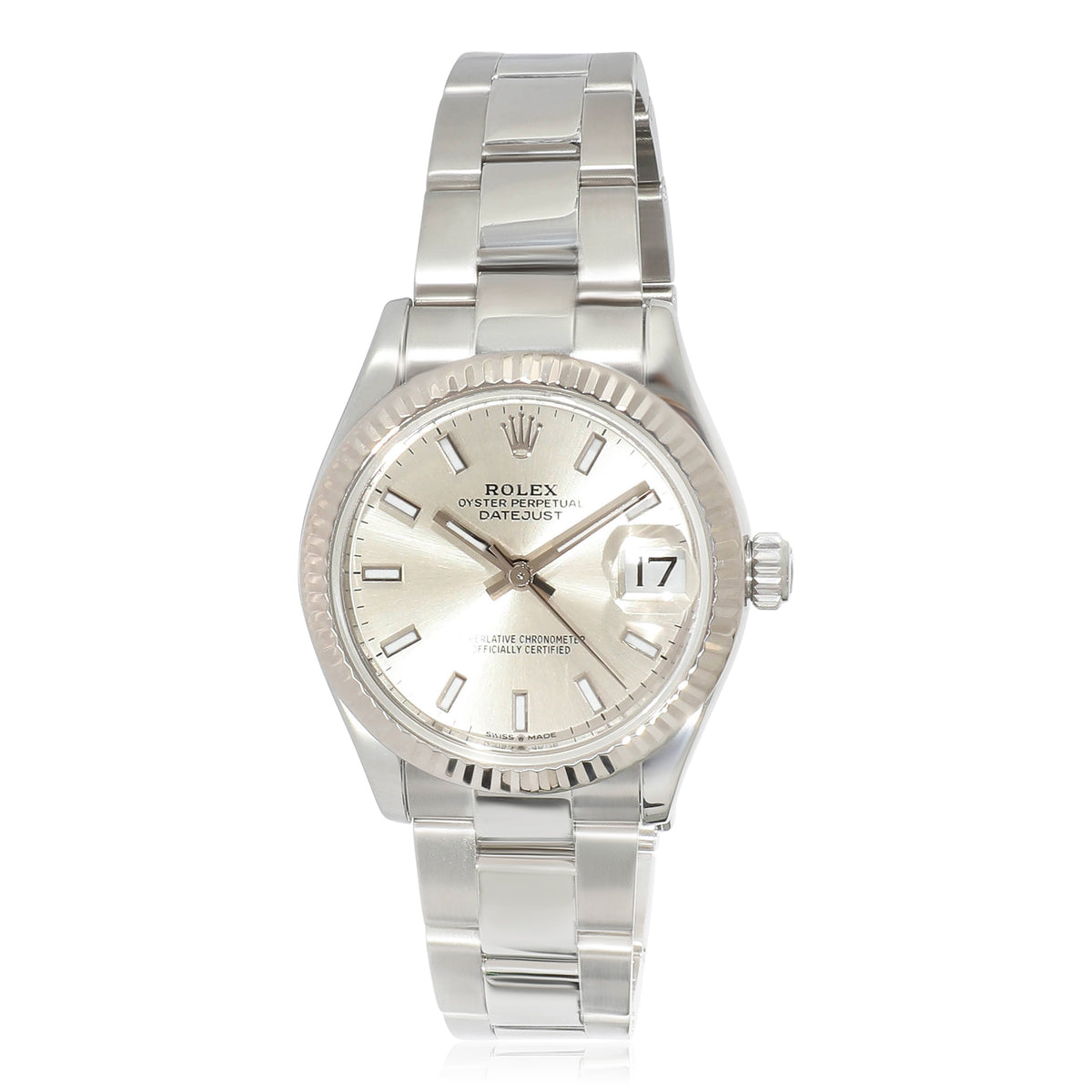 Datejust 278274 Unisex Watch in 18kt Stainless Steel/White Gold