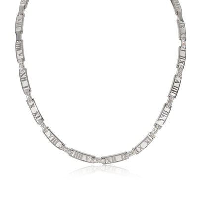 Atlas Diamond Collar Necklace in 18k White Gold 1.5 CTW