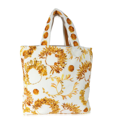 White Terry Cloth Paris-Greece Beach Tote