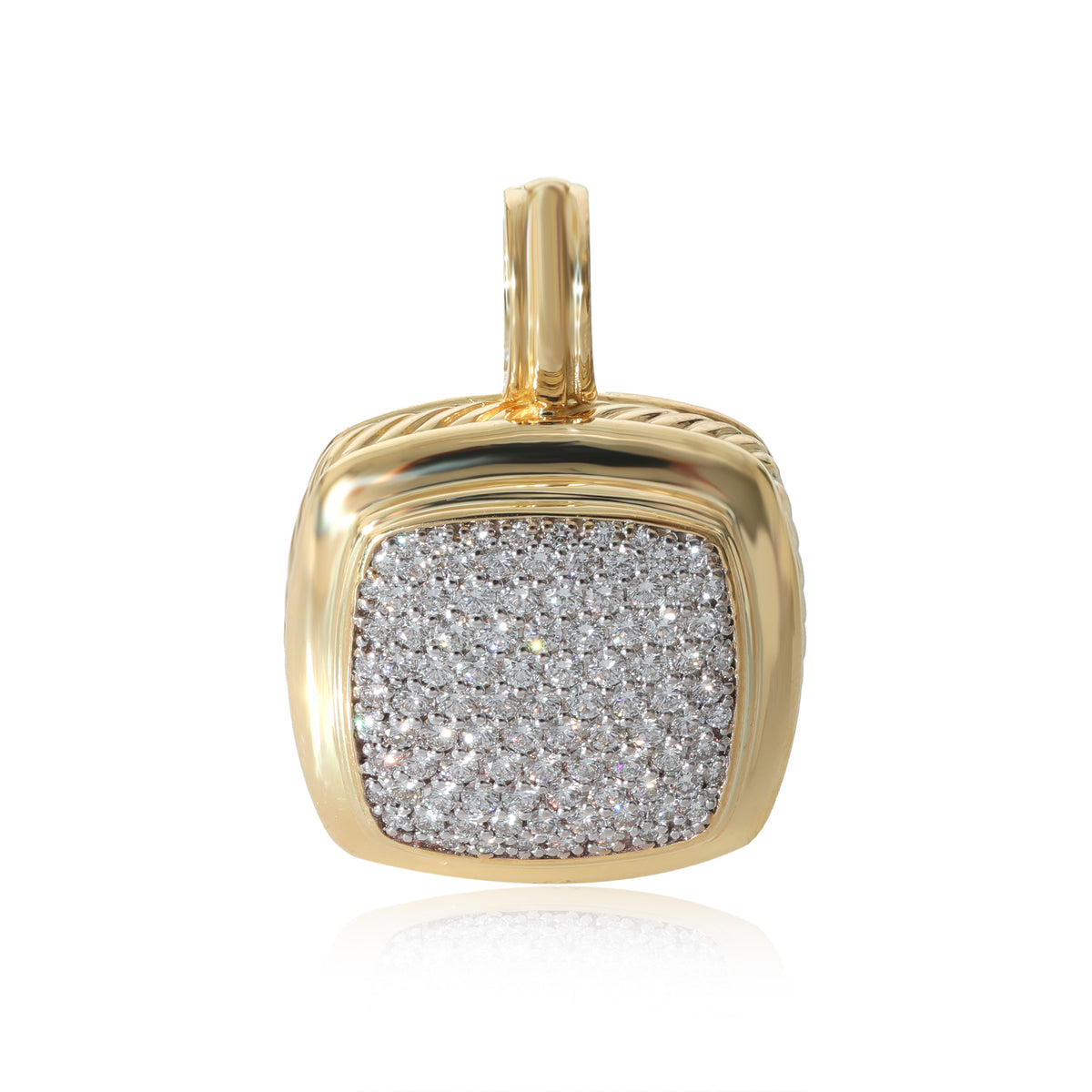 Albion Diamond Enhancer Pendant in 18k Yellow Gold 1.68 CTW