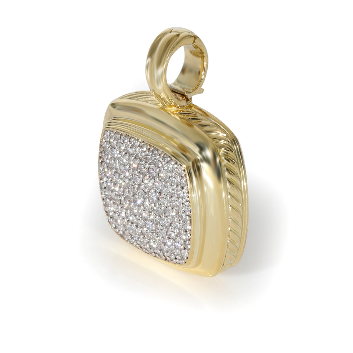 Albion Diamond Enhancer Pendant in 18k Yellow Gold 1.68 CTW