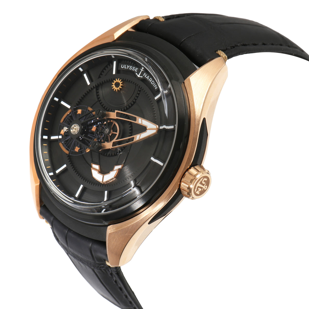 Freak X 2305-270 Mens Watch in 18kt Titanium/Rose Gold