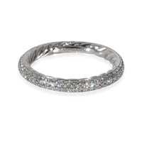 David Yurman Eden Pave Diamond Band in  Platinum 0.58 CTW