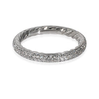 David Yurman Eden Pave Diamond Band in  Platinum 0.58 CTW