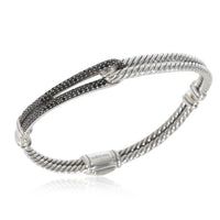 Labyrinth Petite Pave Diamond Bracelet in Sterling Silver 0.5 CTW