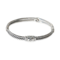Labyrinth Petite Pave Diamond Bracelet in Sterling Silver 0.5 CTW