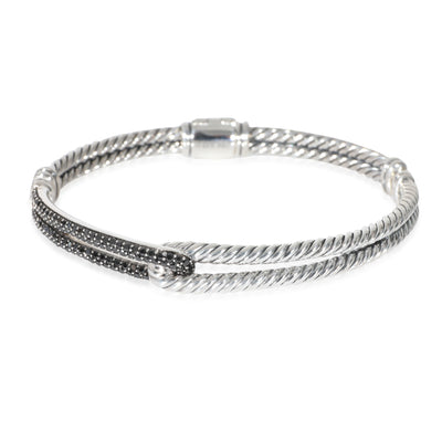 Labyrinth Petite Pave Diamond Bracelet in Sterling Silver 0.5 CTW